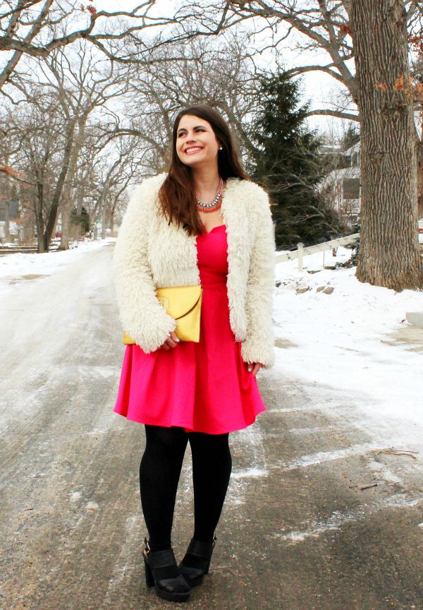 hot pink valentines dress